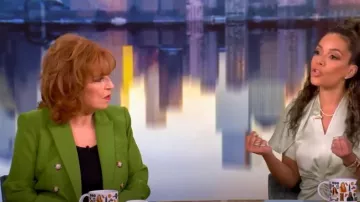 Veronica Beard Miller Dickey Double-Breasted Jacket worn by Joy Behar as seen in The View on February 13, 2025