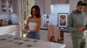 Susana Monaco Strapless Crop Top worn by Layla Keating (Greta Onieogou) as seen in All American (S07E01)