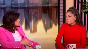 Solid & Striped The Soglio Dress worn by Sunny Hostin as seen in The View on February 14, 2025