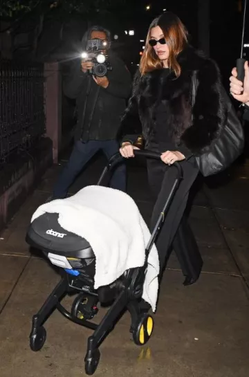 Doona Infant Convertible Car Seat Stroller used by Hailey Bieber in New York City on January 31, 2025