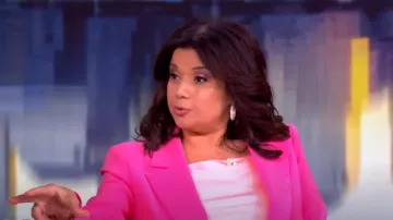 Alice + Olivia Harmon Slip Tank worn by Ana Navarro as seen in The View on February 14, 2025