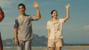 Monkey Print Shirt of Mook (Lisa) in The White Lotus (S03E01)