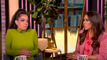 Cinq a Sept Zahara Twist Front Turtleneck Gown worn by Sunny Hostin as seen in The View on February 18, 2025