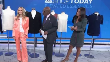 Alice + Olivia Santos Blazer worn by Jasmine Snow as seen in Today on February 18, 2025