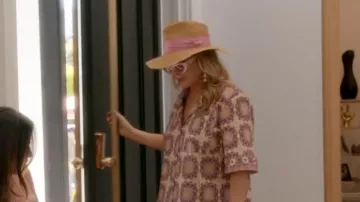 Alexander McQueen AM0377S Cat-Eye Acetate Sunglasses worn by Kathy Hilton as seen in The Real Housewives of Beverly Hills (S14E12)