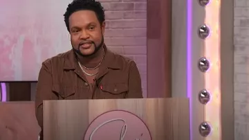 Levi's Fondue Denim Trucker Jacket worn by Jawn Murray as seen in Sherri on February 13, 2025