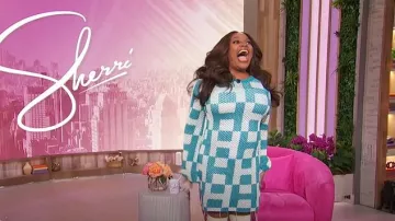 Honor the Gift Crochet Mini Dress worn by Sherri Shepherd as seen in Sherri on February 18, 2025