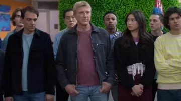 Rsq Mens Denim Workwear Jacket worn by Johnny Lawrence (William Zabka) as seen in Cobra Kai (S06E10)