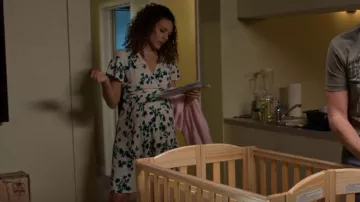 Seraphine Women's Maternity Wrap Summer Dress worn by Carmen Diaz (Vanessa Rubio) as seen in Cobra Kai (S06E11)