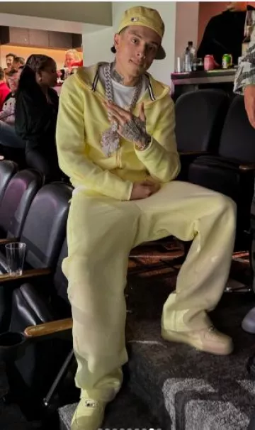 Nike Tech x NOCTA Citron Yellow Zip Hoodie worn by Central Cee on the Instagram account @centralcee