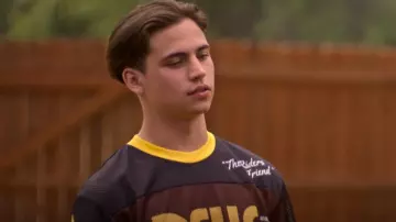 Deus Ex Machina Fantasma Moto Jersey worn by Robby Keene (Tanner Buchanan) as seen in Cobra Kai (S06E12)