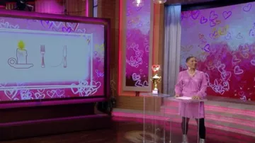 Bardot Bellissa Pleat Dress worn by Deja Vu as seen in LIVE with Kelly and Mark on February 13, 2025