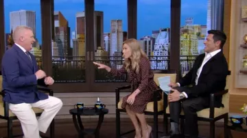 Celine Low Lavalliere Dress worn by Kelly Ripa as seen in LIVE with Kelly and Mark on February 17, 2025