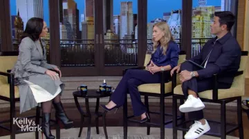 Christian Louboutin Calfskin Dolly Alta Booty 160 Ankle Boots worn by Linsey Davis as seen in LIVE with Kelly and Mark on February 19, 2025