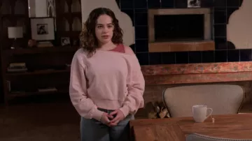 Edikted Oversize Off the Shoulder Sweater worn by Samantha LaRusso (Mary Mouser) as seen in Cobra Kai (S06E13)