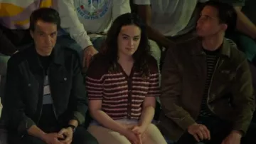 Kimchi Blue Oliver Polo Sweater worn by Samantha LaRusso (Mary Mouser) as seen in Cobra Kai (S06E14)