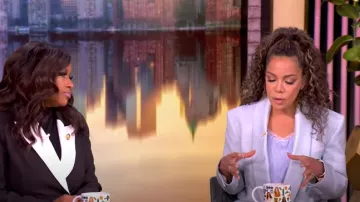 Zimmermann Illuminate Shawl Tux Jacket worn by Sunny Hostin as seen in The View on  February 19, 2025