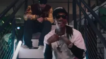 Chrome Hearts Black Horseshoe Logo Compression Shirt worn by Wiz Khalifa in Wiz Khalifa, Plaqueboy Max - Again [Official Music Video]