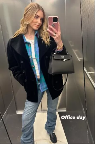 Camiseta sin mangas de algodón acanalado Polo Ralph Lauren usada por Chiara Ferragni en su publicación de Instagram el 3 de febrero de 2025