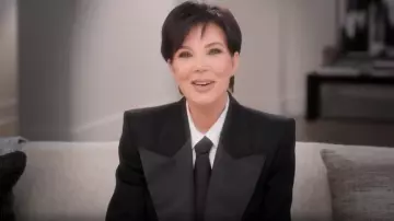 Saint Laurent Blazer worn by Kris Jenner as seen in The Kardashians (S06E02)
