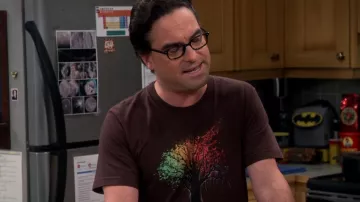 Arbre de feu coloré de Leonard Hofstadter (Johnny Galecki) dans The Big Bang Theory (S09E04)