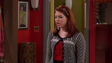 Field & Flower (Anthropologie) Piano Cardigan of Harper Finkle (Jennifer Stone) in Wizards of Waverly Place (S04E12)