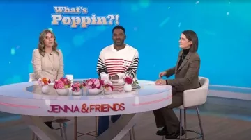 Alice + Olivia New Olivia Trouser worn by Daryn Carp as seen in Today with Jenna & Friends on February 20, 2025