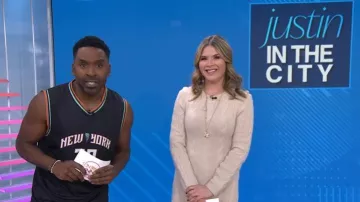 Sandro Maelys Sweater Dress worn by Jenna Bush Hager as seen in Today with Jenna & Friends on February 20, 2025