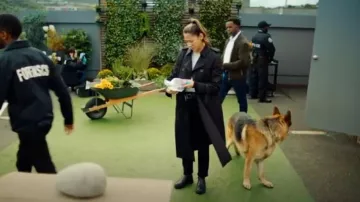 Burberry Trench Coat worn by Sarah Truong (Mayko Nguyen) as seen in Hudson & Rex (S07E06)