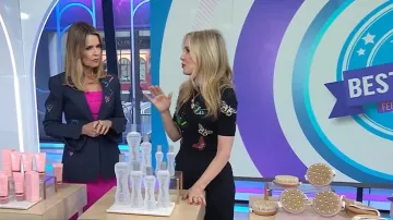 Alice + Olivia Ciara Sweater worn by Chassie Post as seen in Today on  February 25, 2025