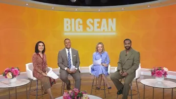 Vestido Talbots Poplin Fit & Flare usado por Dylan Dreyer como se ve en Today el 25 de febrero de 2025