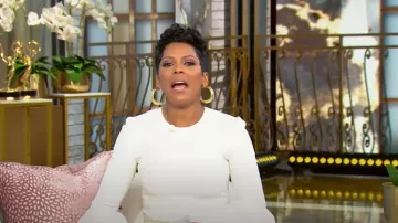 Gabriela Hearst Shandon Belted Wool Tunic worn by Tamron Hall as seen in Tamron Hall Show on February 25, 2025