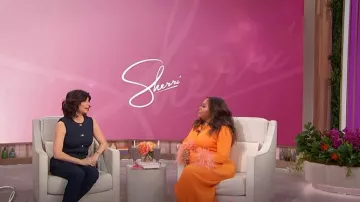 Veronica Beard Tani Denim Pant worn by Tamsen Fadal as seen in Sherri on February 20, 2025