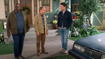 Levi's Denim Trucker Jacket worn by Dave Johnson (Max Greenfield) as seen in The Neighborhood (S07E12)