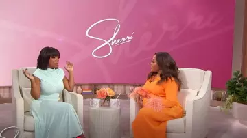 Alaia Ruched Jersey Midi Dress worn by Kandi Burruss as seen in Sherri on February 20, 2025