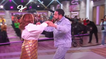 Fashion Nova Interstellar Stacked Slim Flare Jeans worn by Jawn Murray as seen in Sherri on February 24, 2025