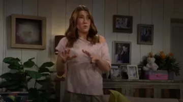 LNA Boxy Snakeskin Print Tee worn by Steffy Forrester (Jacqueline MacInnes Wood) as seen in The Bold and the Beautiful on February 14, 2025