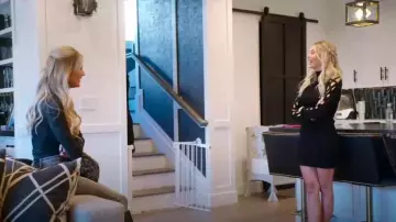 Ramy Brook Kiana Cutout Sweater Dress In Black worn by Heather Rae Young as seen in The Flip Off (S01E05)