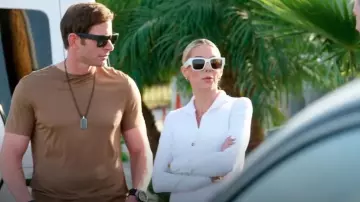Dolce And Gabbana DG Elastic Sunglasses worn by Heather Rae Young as seen in The Flip Off (S01E05)