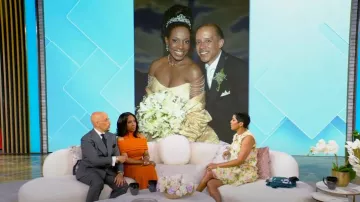 Halston Ensley Dress in Wool and Cashmere worn by Sheryl Lee Ralph as seen in Tamron Hall Show on February 26, 2025