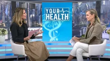 Ralph Lauren Herringbone Blazer worn by Jennifer Ashton as seen in Today on February 26, 2025