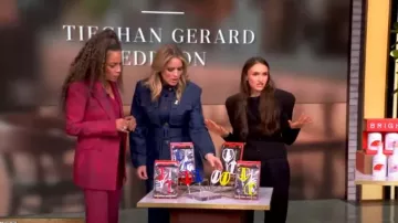 Gabriela Hearst Vesta Wide-Leg Wool Pants with Belted Detail worn by Sunny Hostin as seen in The View on February 26, 2025