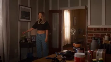 Alice + Olivia Weezy Quilted Embellished Cropped Jeans worn by Ariana Madix as seen in Will Trent (S03E08)