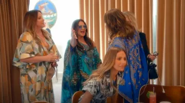 Camilla Round Neck Kaftan The Creator worn by Kyle Richards as seen in The Real Housewives of Beverly Hills (S14E13)
