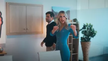 Sandro Lilwenn Dress worn by Tati (Lisa Gilroy) as seen in Running Point (S01E02)