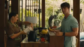 Southern Tide The Skipjack Polo shirt worn by Saxon Ratliff (Patrick Schwarzenegger) as seen in The White Lotus (S03E03)