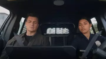 Zegna Long-sleeve Silk Shirt worn by John Nolan (Nathan Fillion) as seen in The Rookie (S07E02)