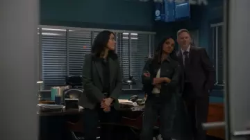 Smythe Duchess Blazer worn by Angela Lopez (Alyssa Diaz) as seen in The Rookie (S07E07)