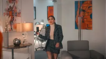 Alice + Olivia Macey Blazer worn by Ali Lee (Brenda Song) as seen in Running Point (S01E07)