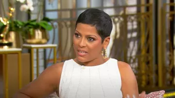 Oscar de la Renta Sleeveless 3D Circle Trapeze Dress worn by Tamron Hall as seen in Tamron Hall Show on March 3, 2025